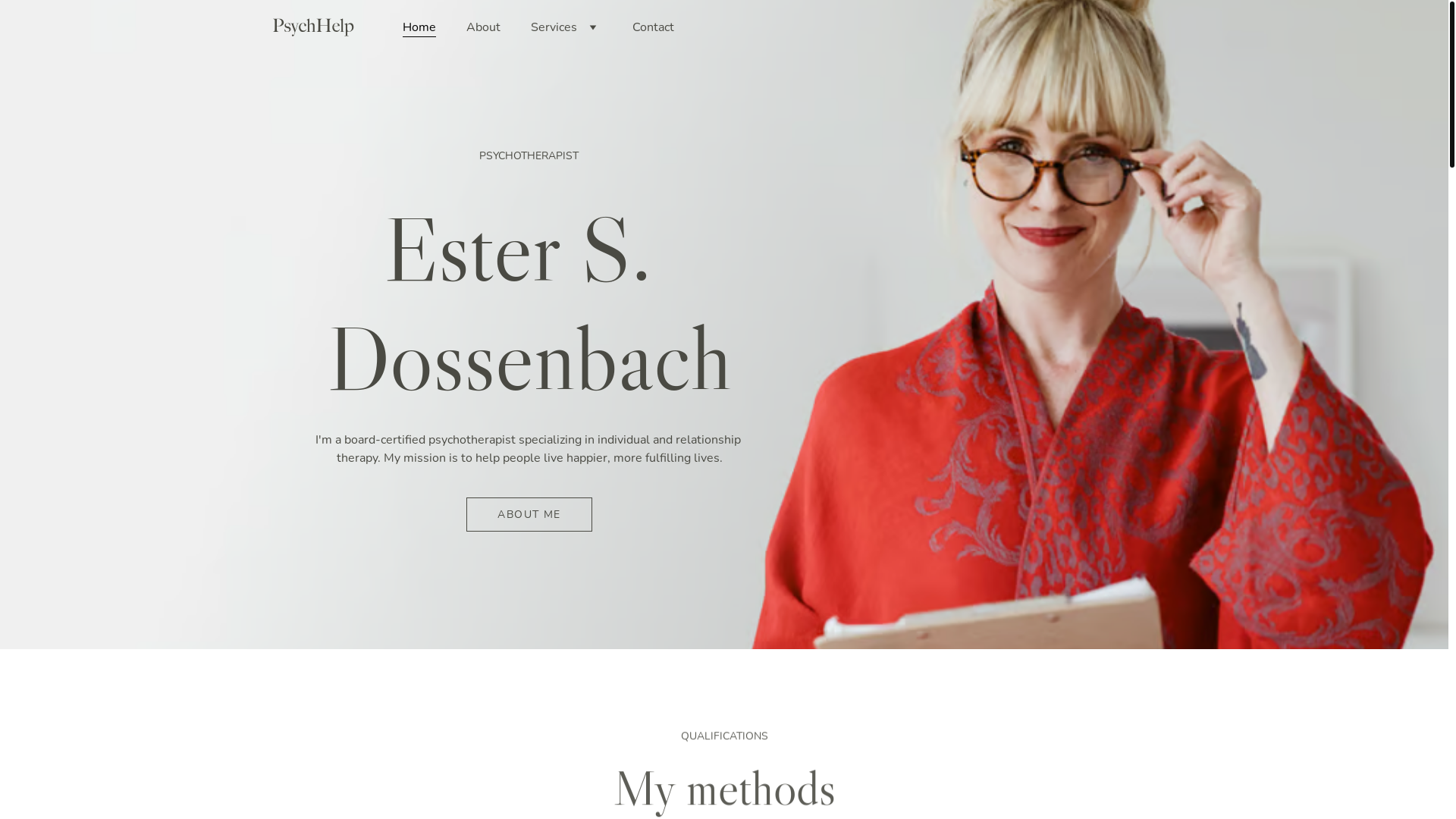 website screenshot of https://cecilepasset.fr/