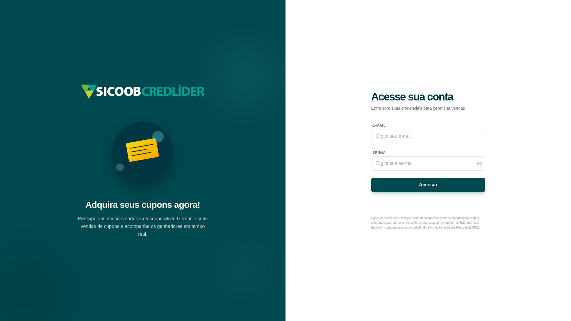 website screenshot of https://sicoobcupons.pages.dev/