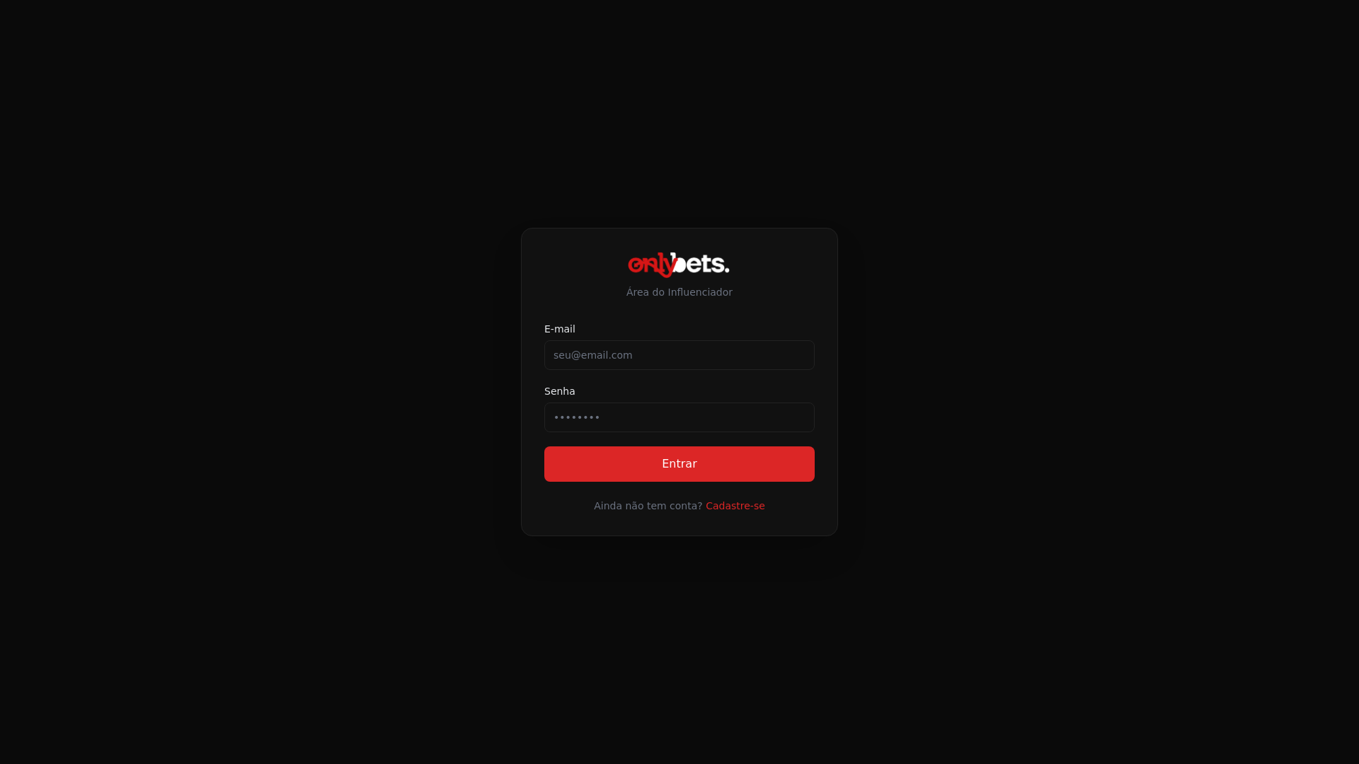 website screenshot of https://front-onlybets-backoffice.pages.dev/
