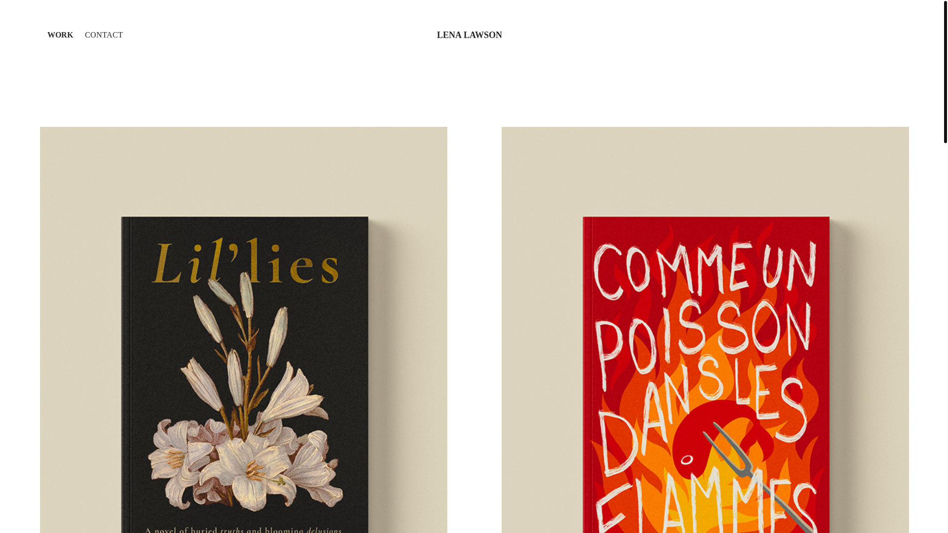 website screenshot of https://lenalawson.com/