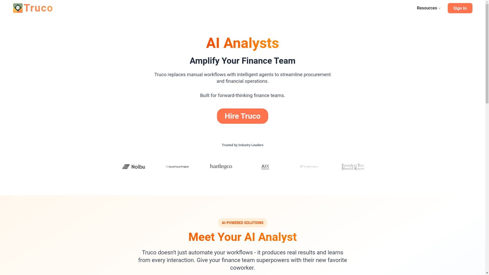 website screenshot of https://trucoerp.com/
