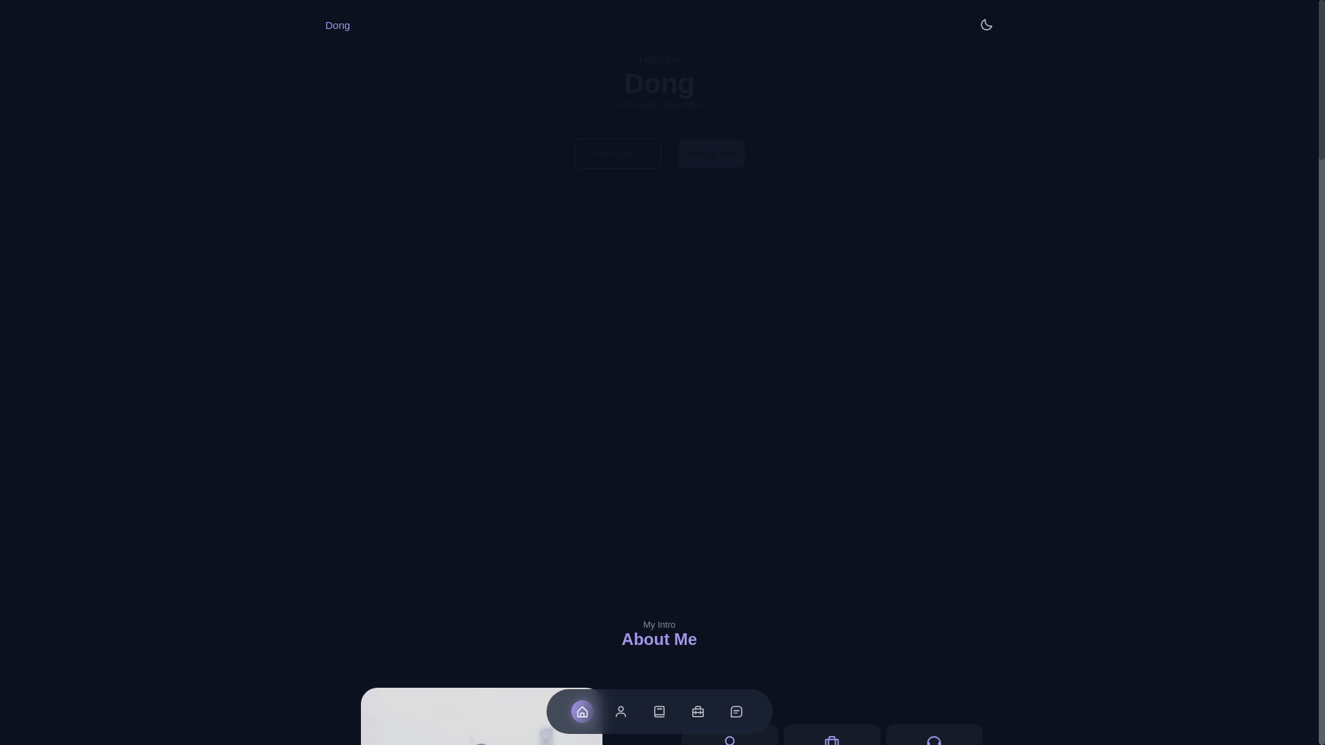 website screenshot of https://ngovandong.site/