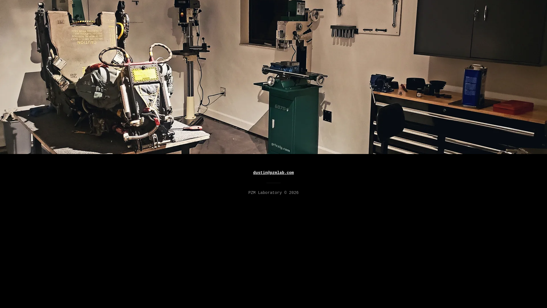 website screenshot of https://pzmlaboratory.com/