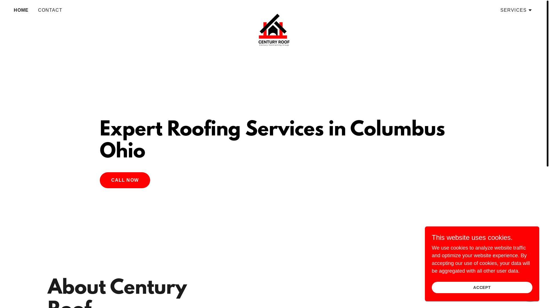 website screenshot of https://centralohioroofingexperts.com/
