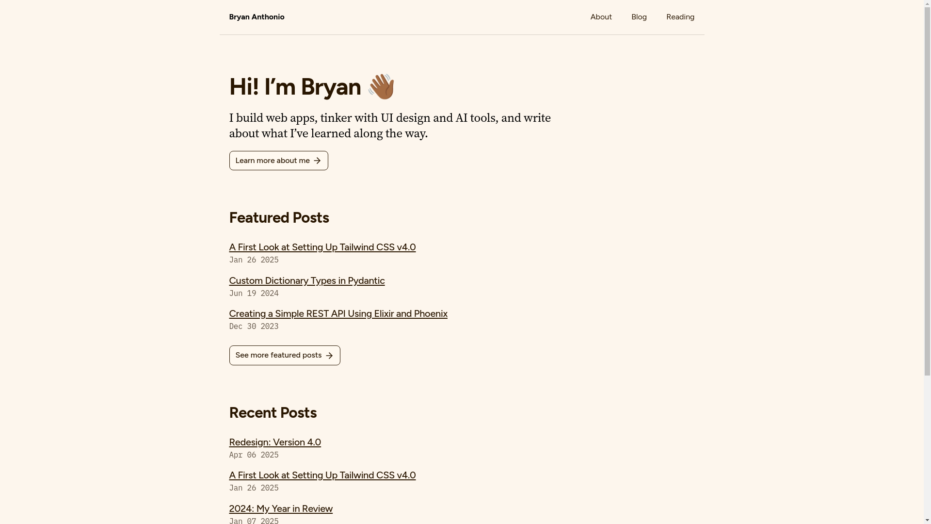 website screenshot of https://personal-blog-astro-del.pages.dev/