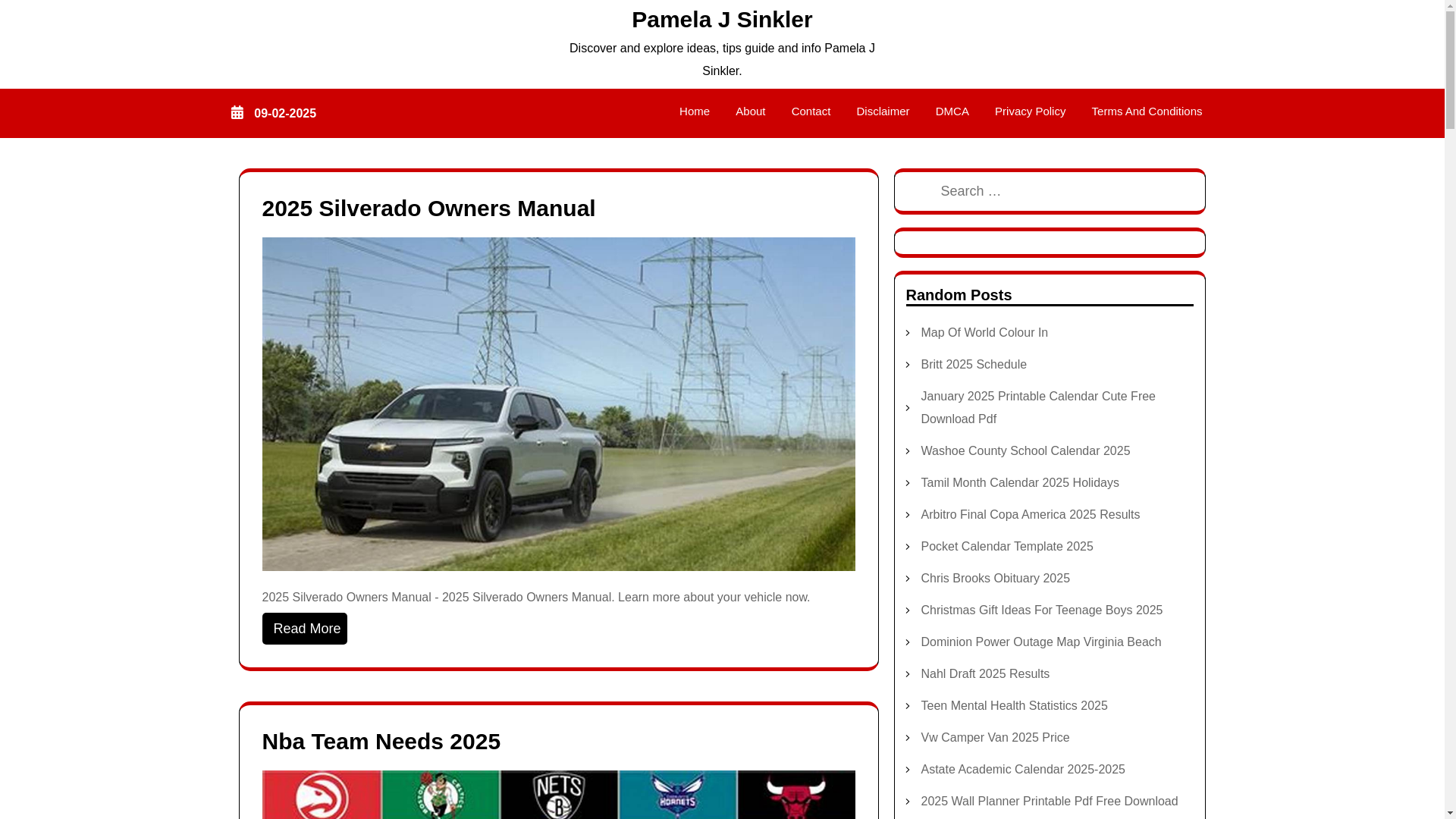 website screenshot of https://pamelajsinklers.pages.dev/