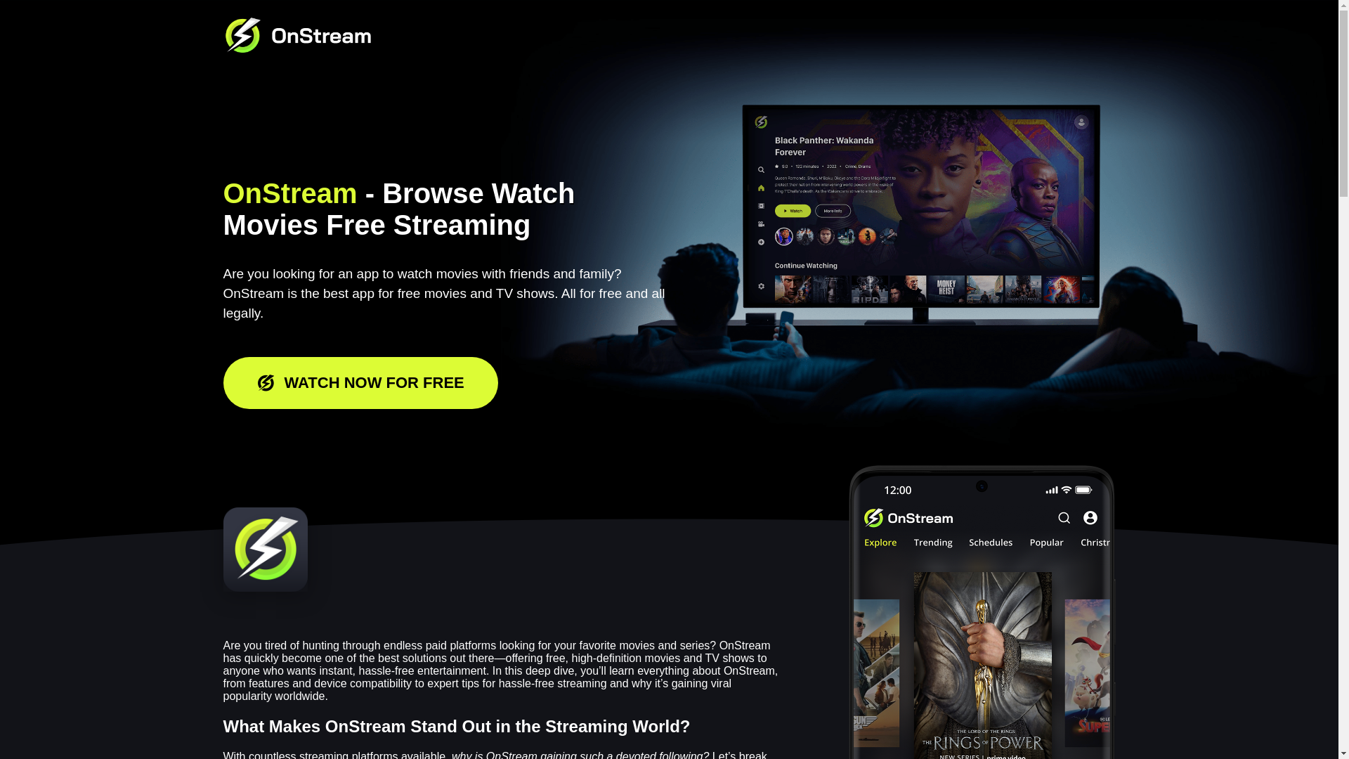 website screenshot of https://onstream-living.pages.dev/