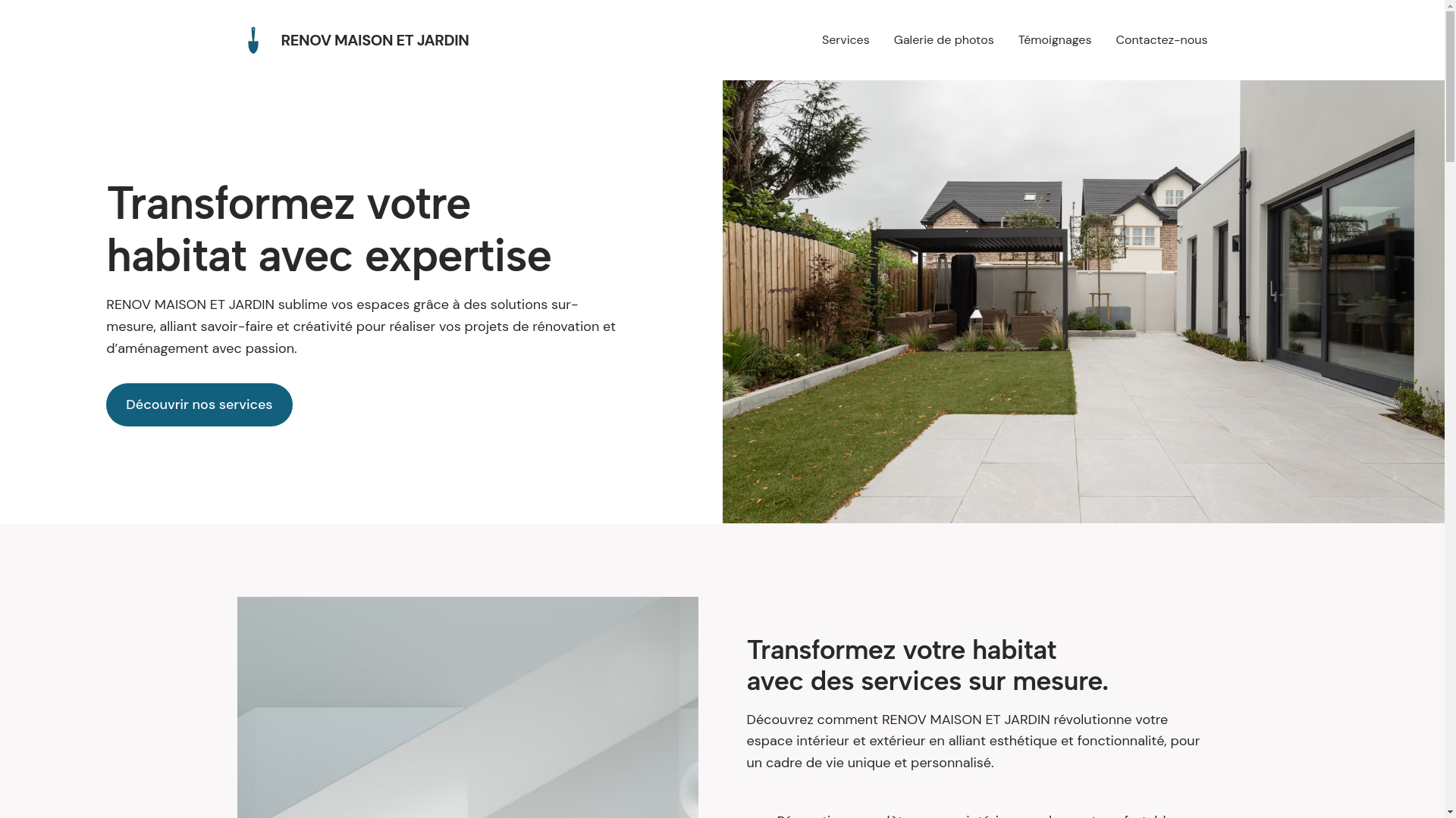 website screenshot of https://renovmaisonetjardin.com/