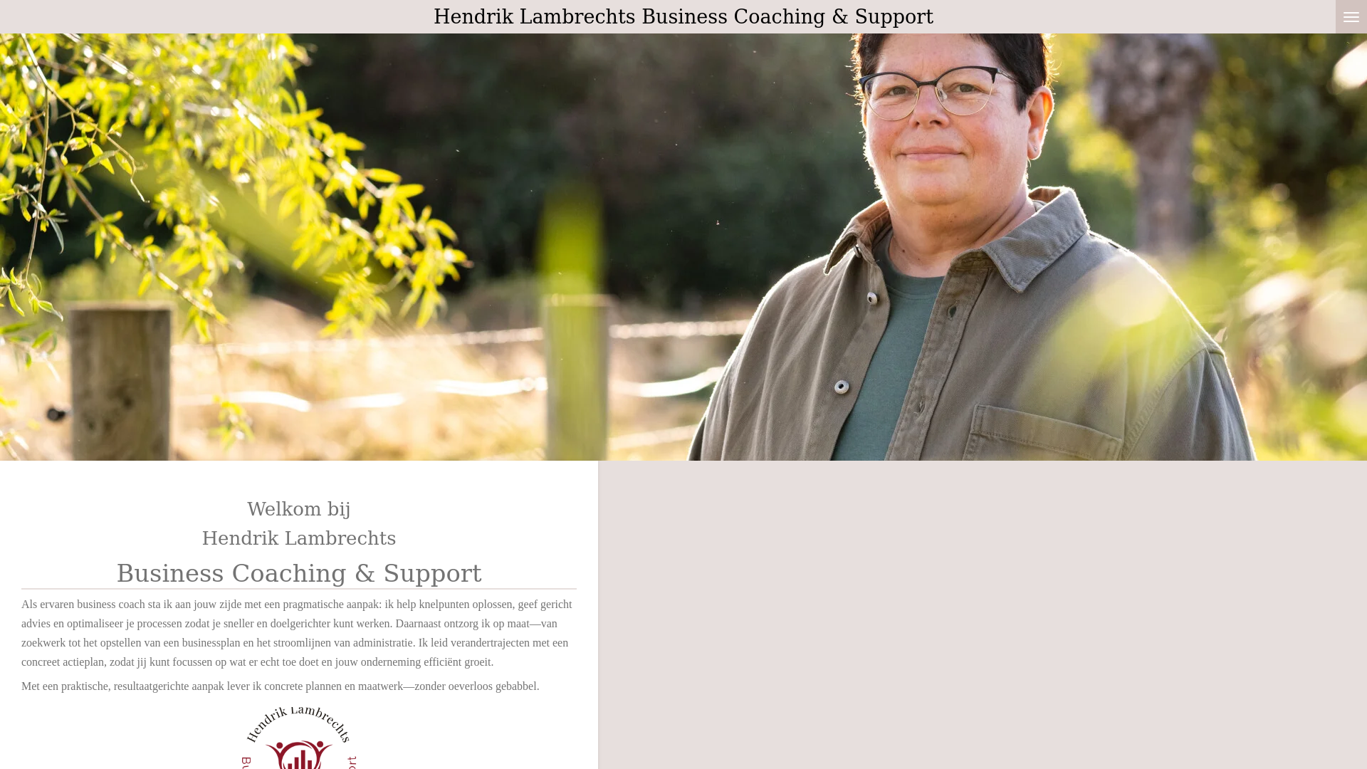 website screenshot of https://hendriklambrechts.be