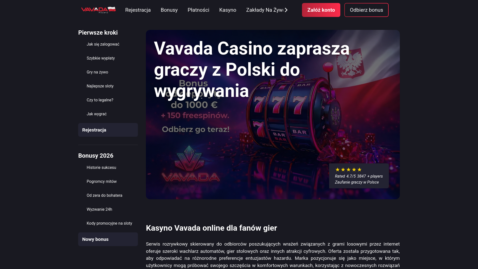 website screenshot of https://vavada-online-com-pl.pages.dev/