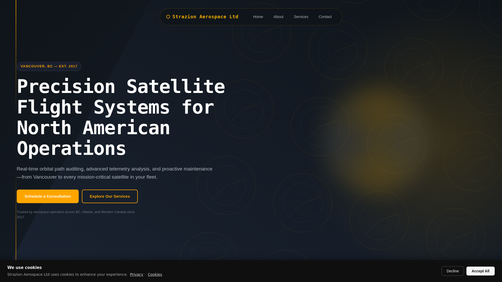 website screenshot of https://strazion.bond