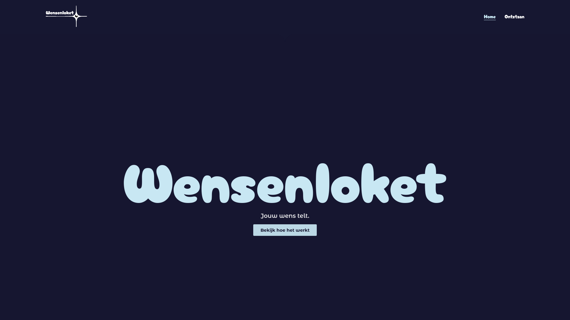 website screenshot of https://wensenloket.nl
