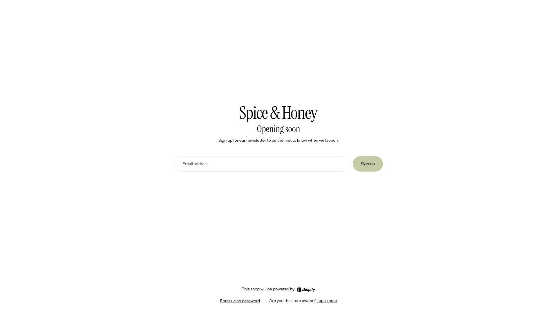 website screenshot of https://spiceandhoneykk.com/