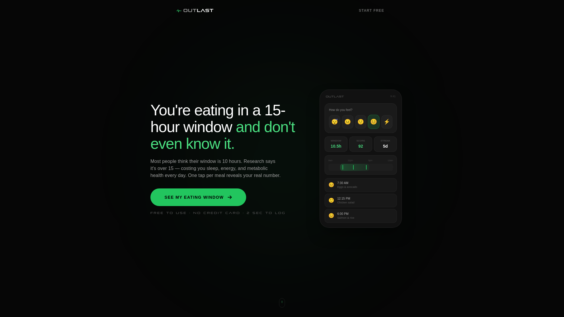 website screenshot of https://tryoutlast.com/