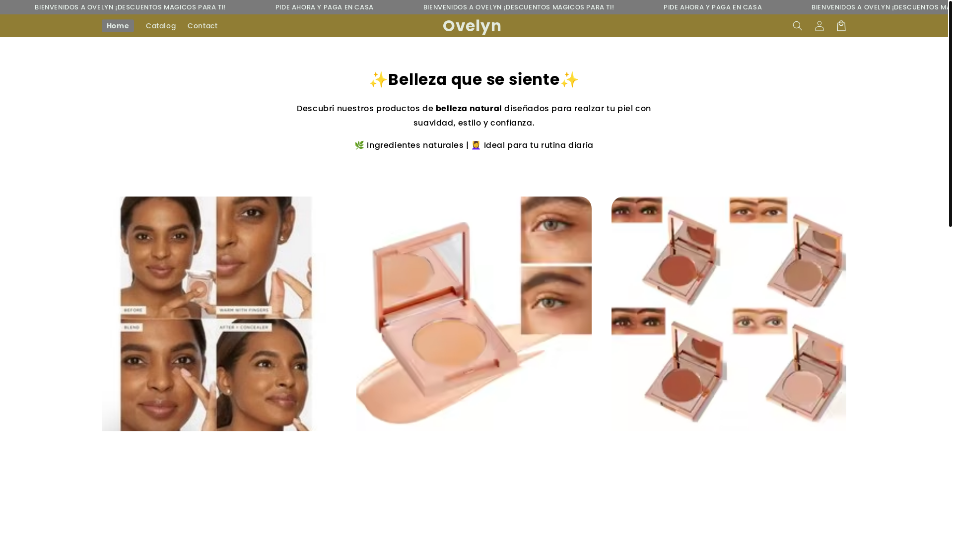 website screenshot of https://ovelyn.store/