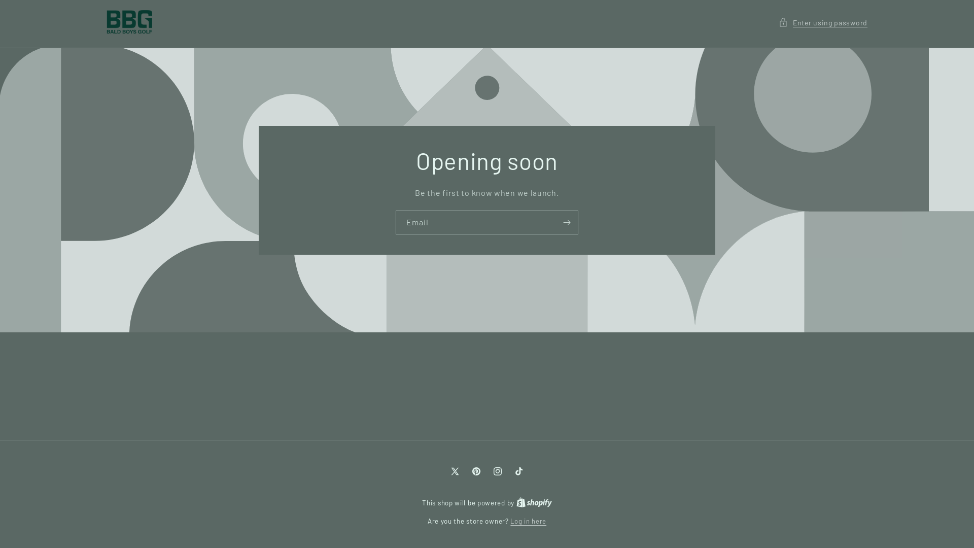 website screenshot of https://baldboysgolf.com/