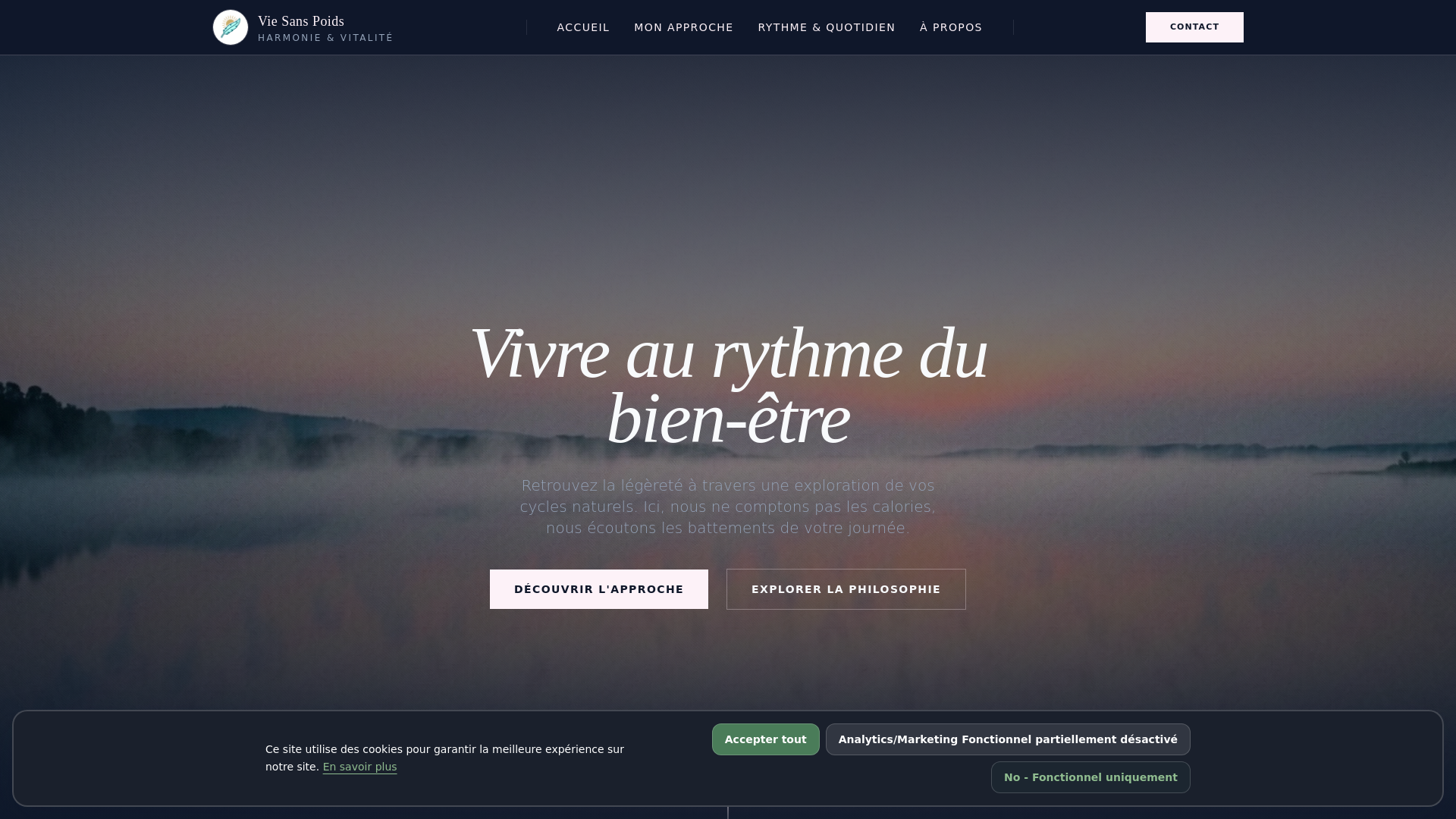 website screenshot of https://viesanspoidsinfoaz.info/