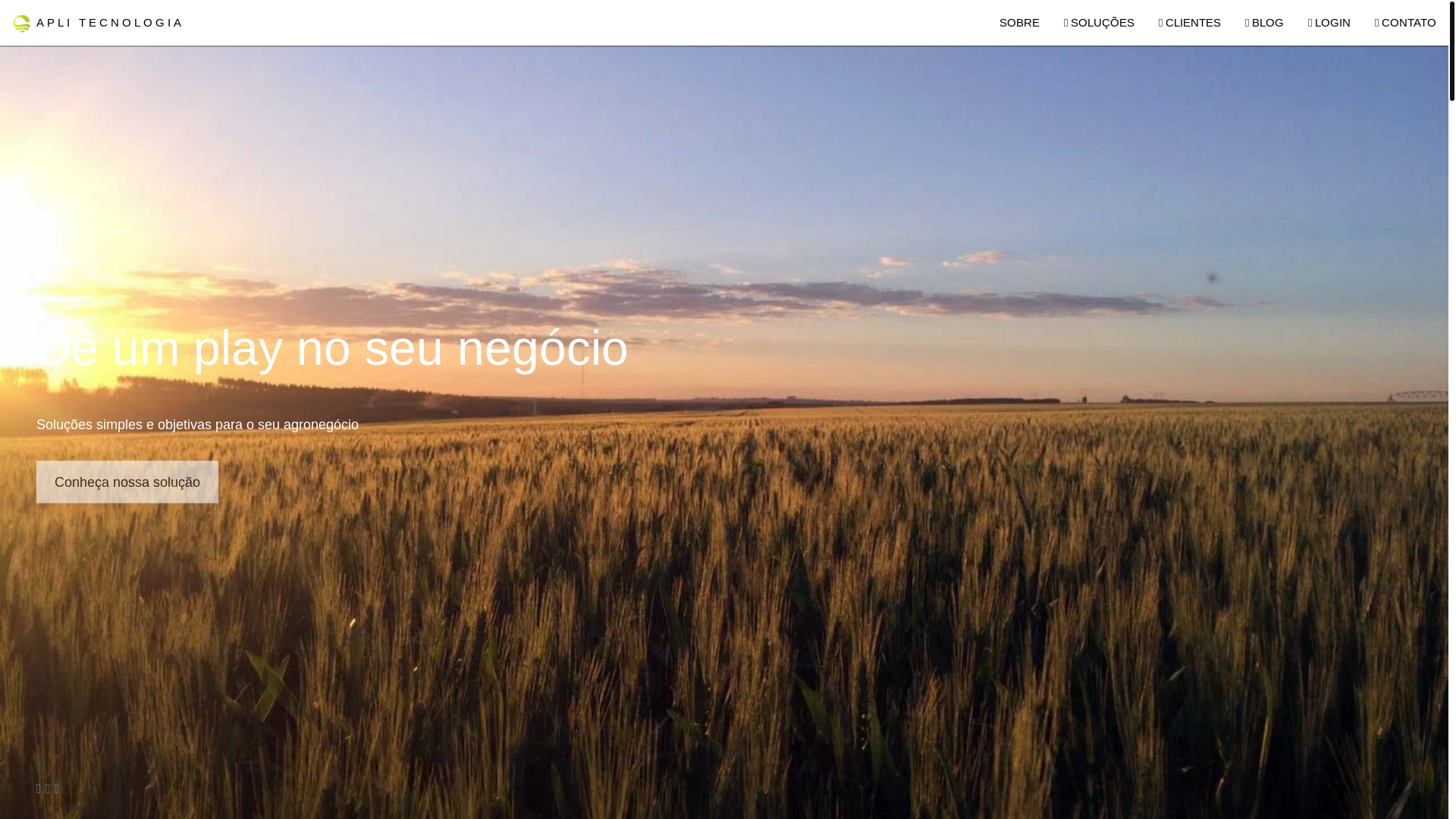 website screenshot of https://apliagrotech.com.br/