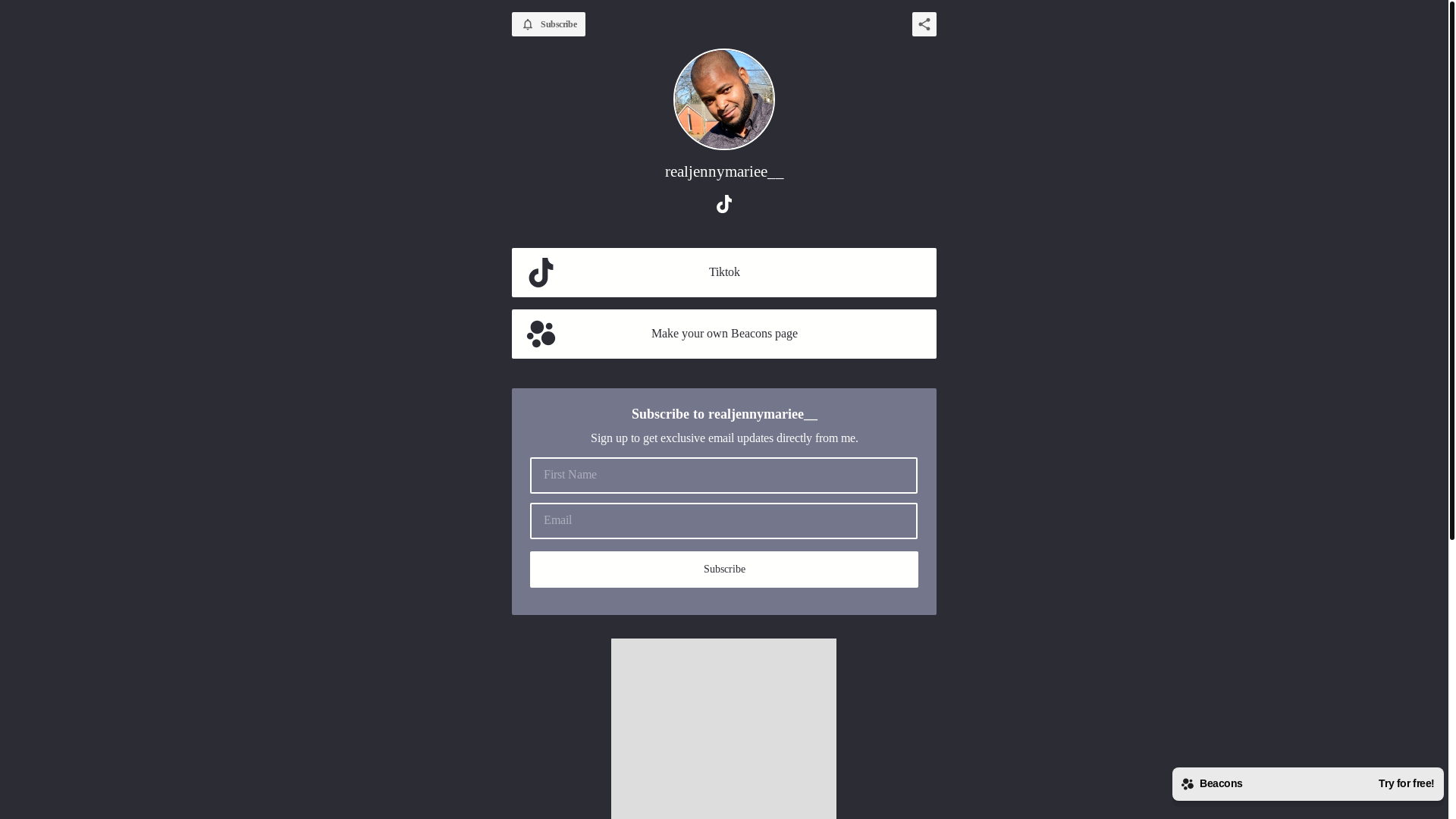 website screenshot of https://realjennymariee.com/