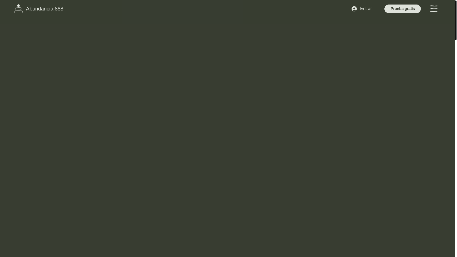 website screenshot of https://abundancia888.com/