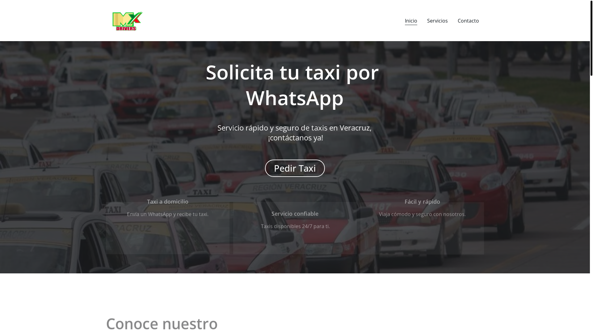website screenshot of https://mxdrivers.com.mx/