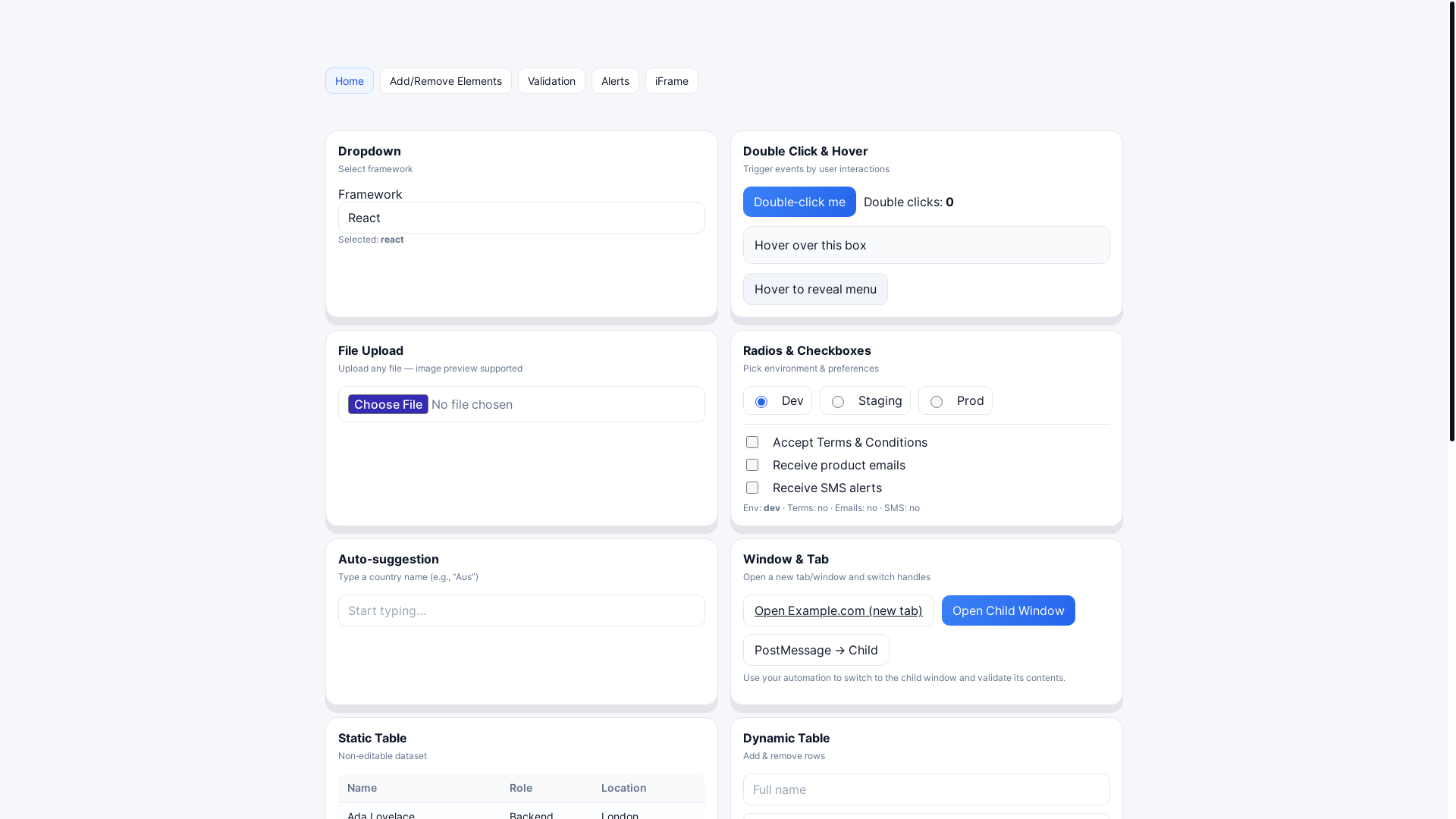 website screenshot of https://automationui.pages.dev/