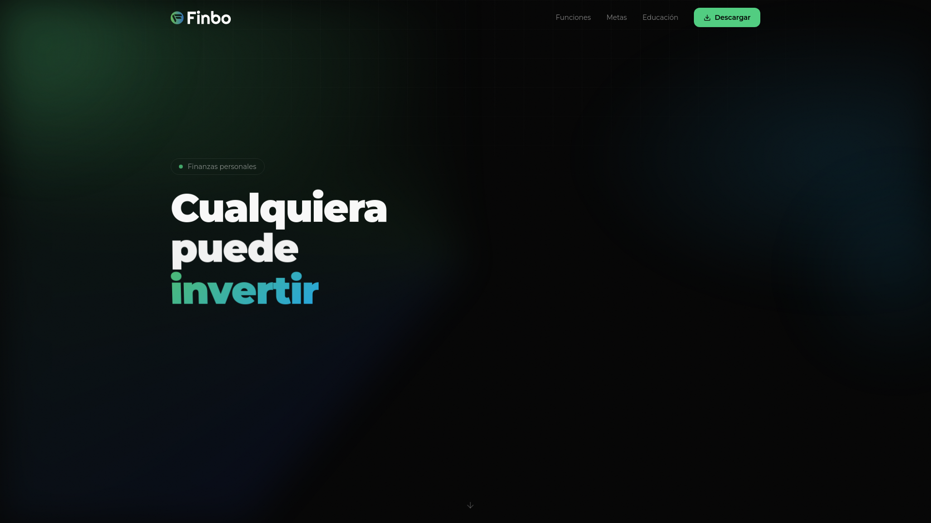 website screenshot of https://finbo-landing.pages.dev/