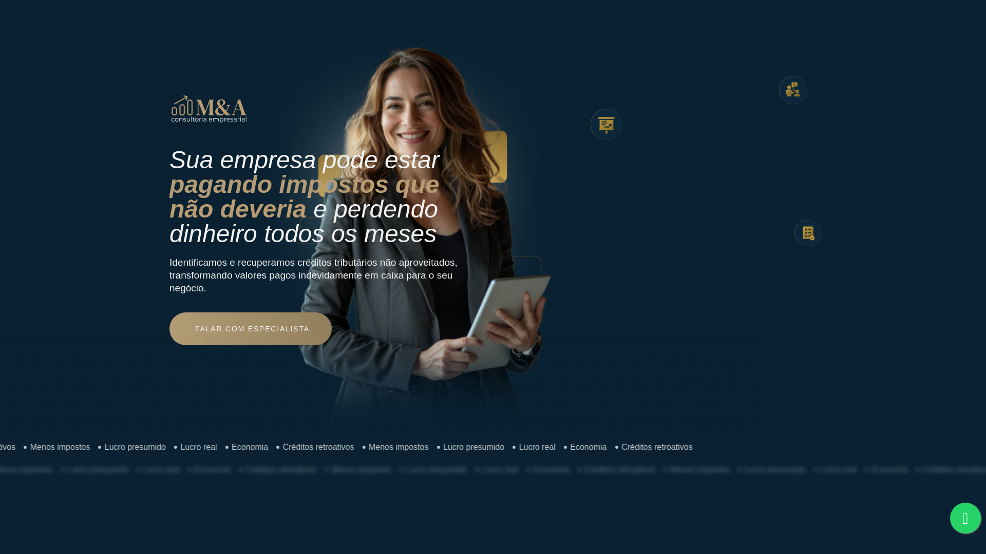 website screenshot of https://meaconsultoria.com.br/