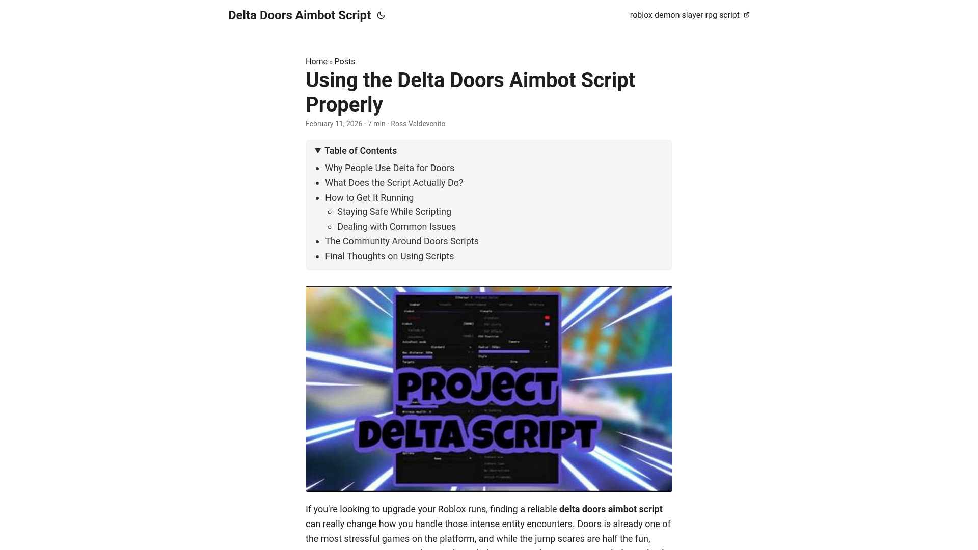 website screenshot of https://delta-doors-aimbot-script.pages.dev/