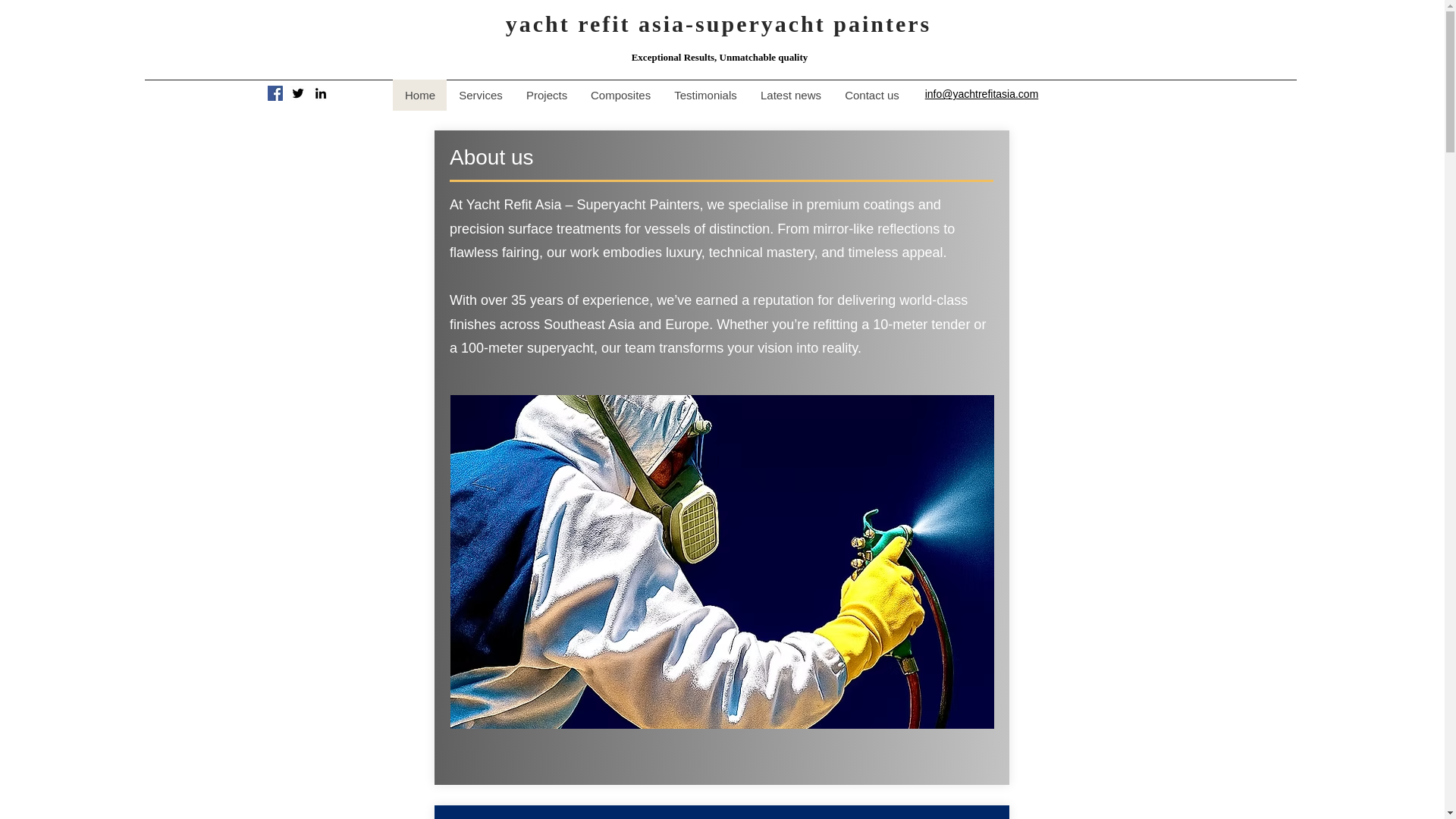 website screenshot of https://yachtpainter.co.uk/