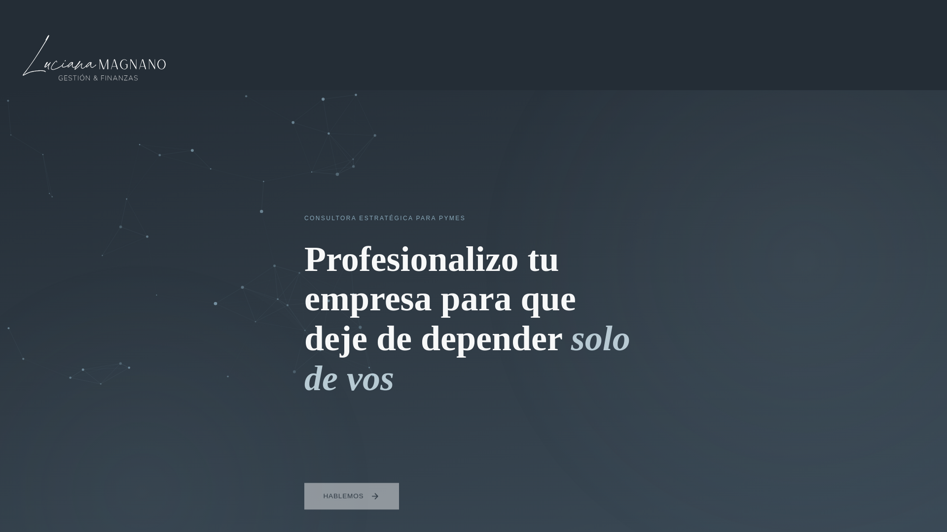 website screenshot of https://magnano.com.ar/