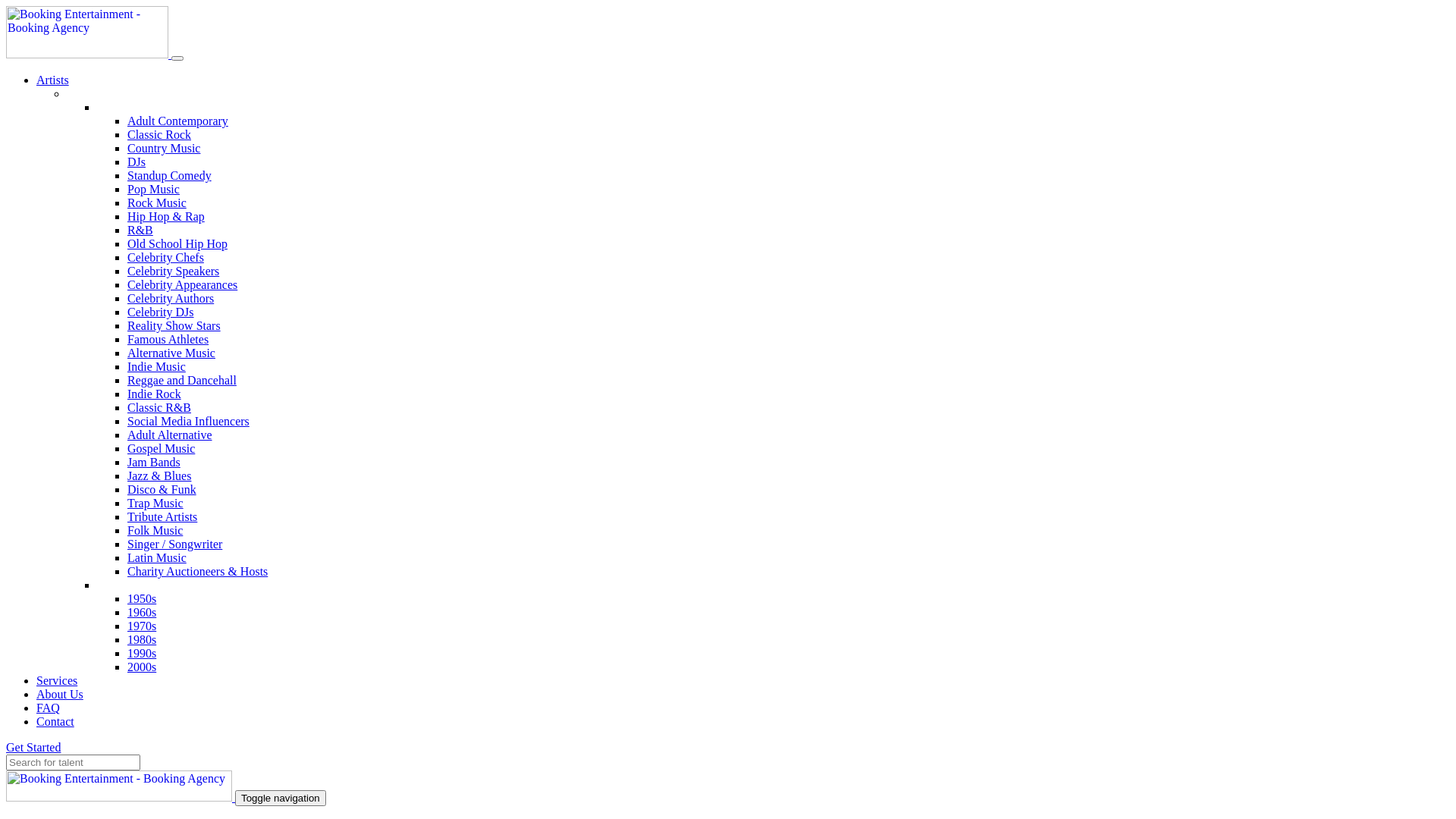 website screenshot of https://mailbookingentertainment.com