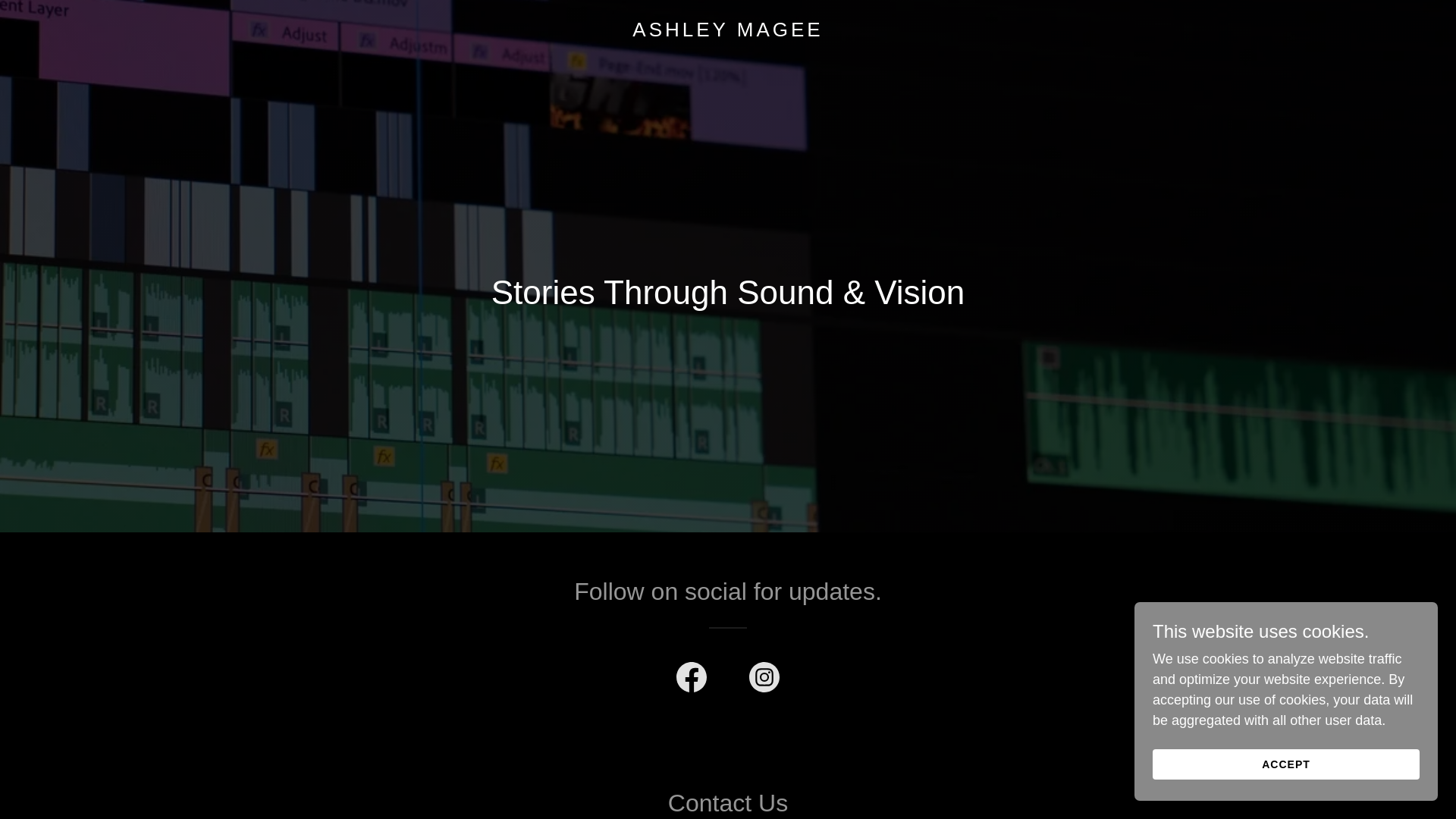 website screenshot of https://ashleymagee.com.au/