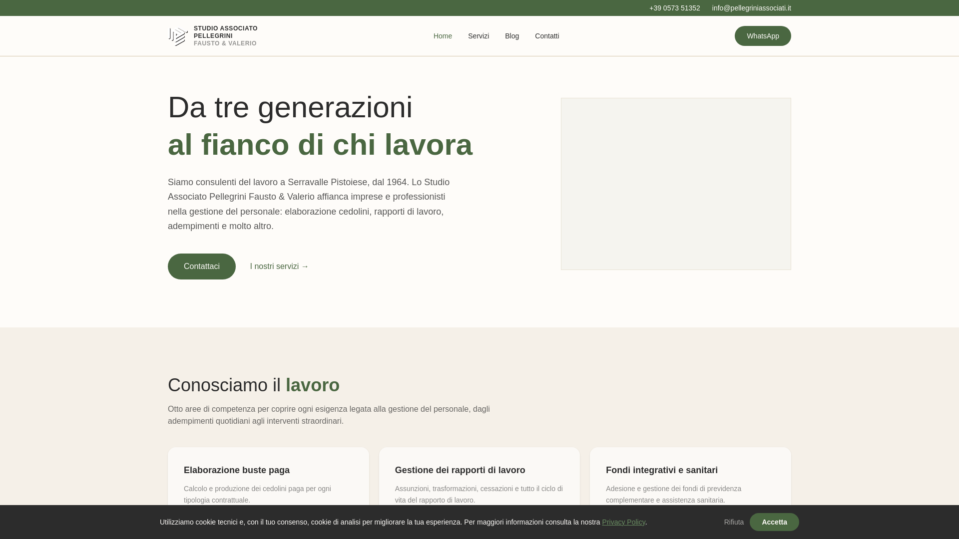 website screenshot of https://pellegriniassociati-it.pages.dev/