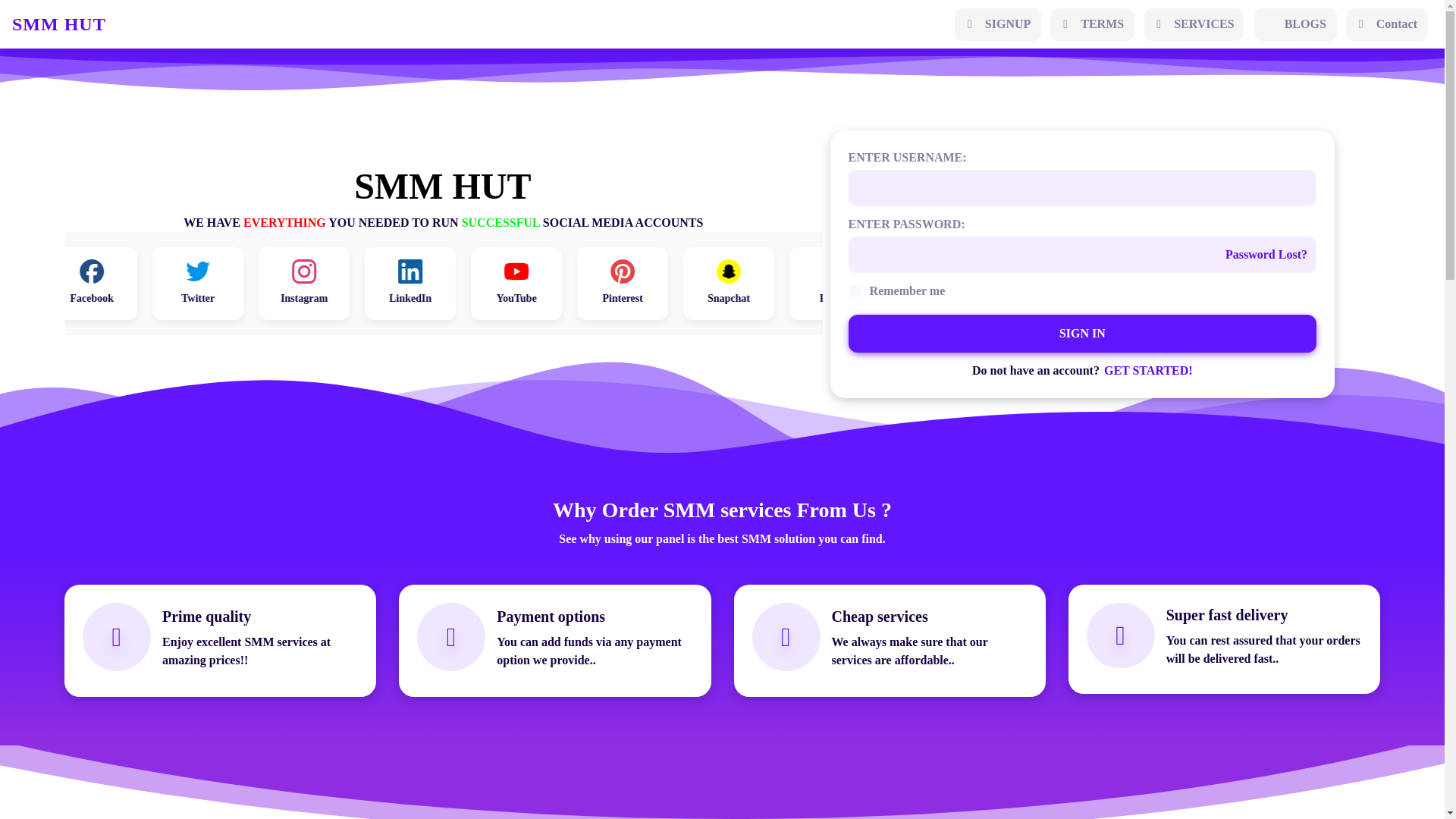website screenshot of https://servicehut.shop/