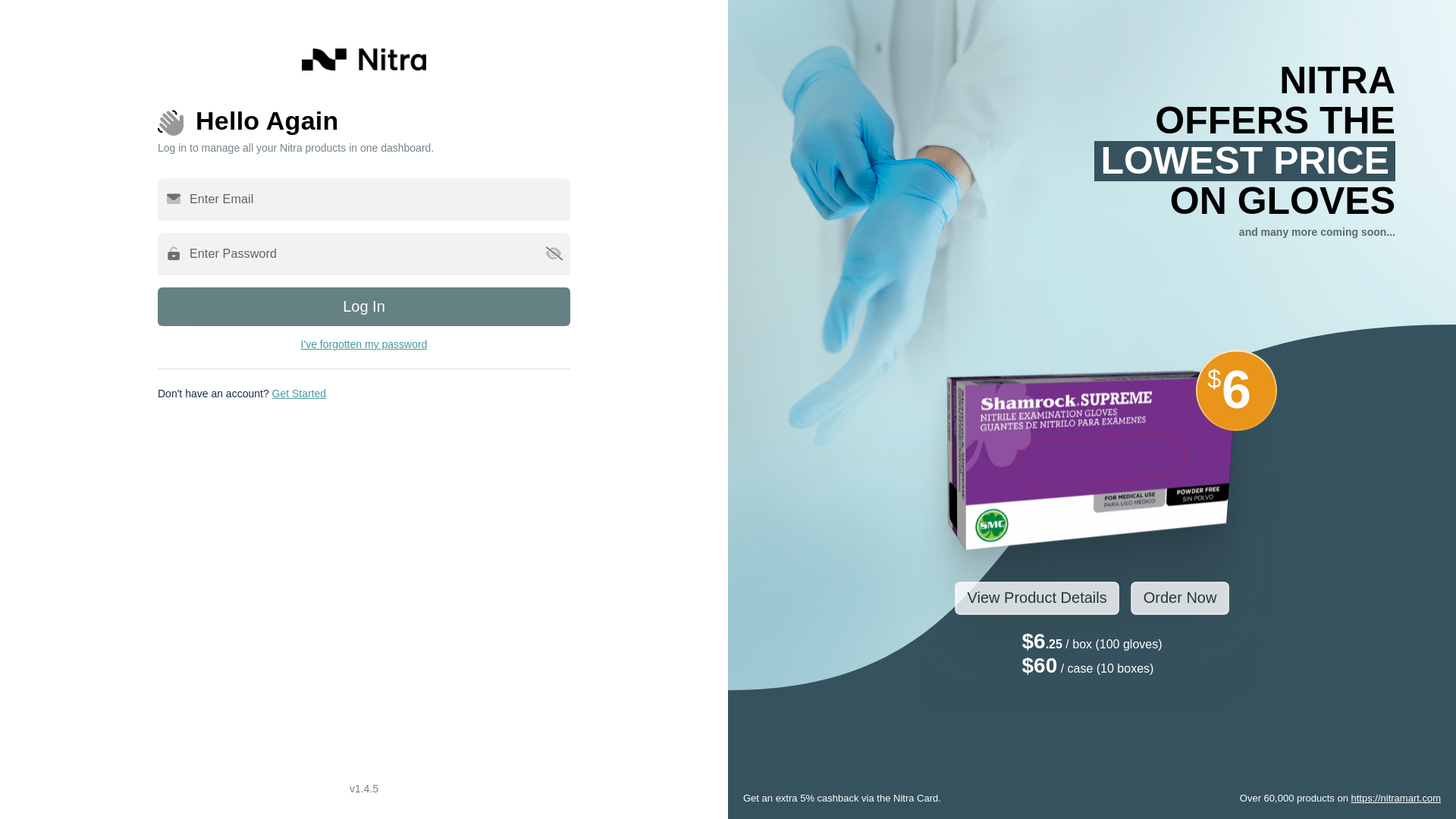 website screenshot of https://nitra-app-ui.pages.dev/