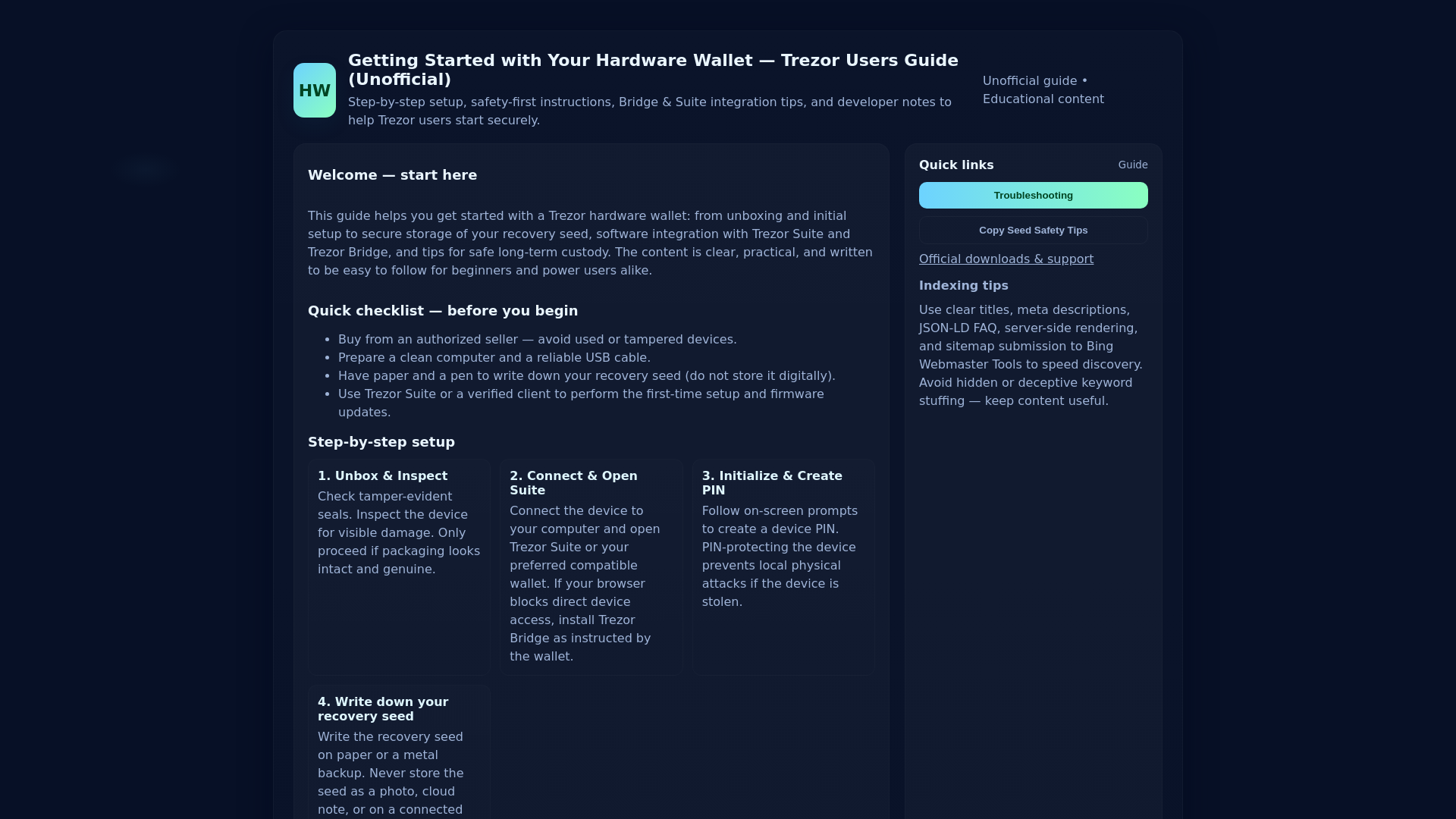 website screenshot of https://tarzir-started.pages.dev