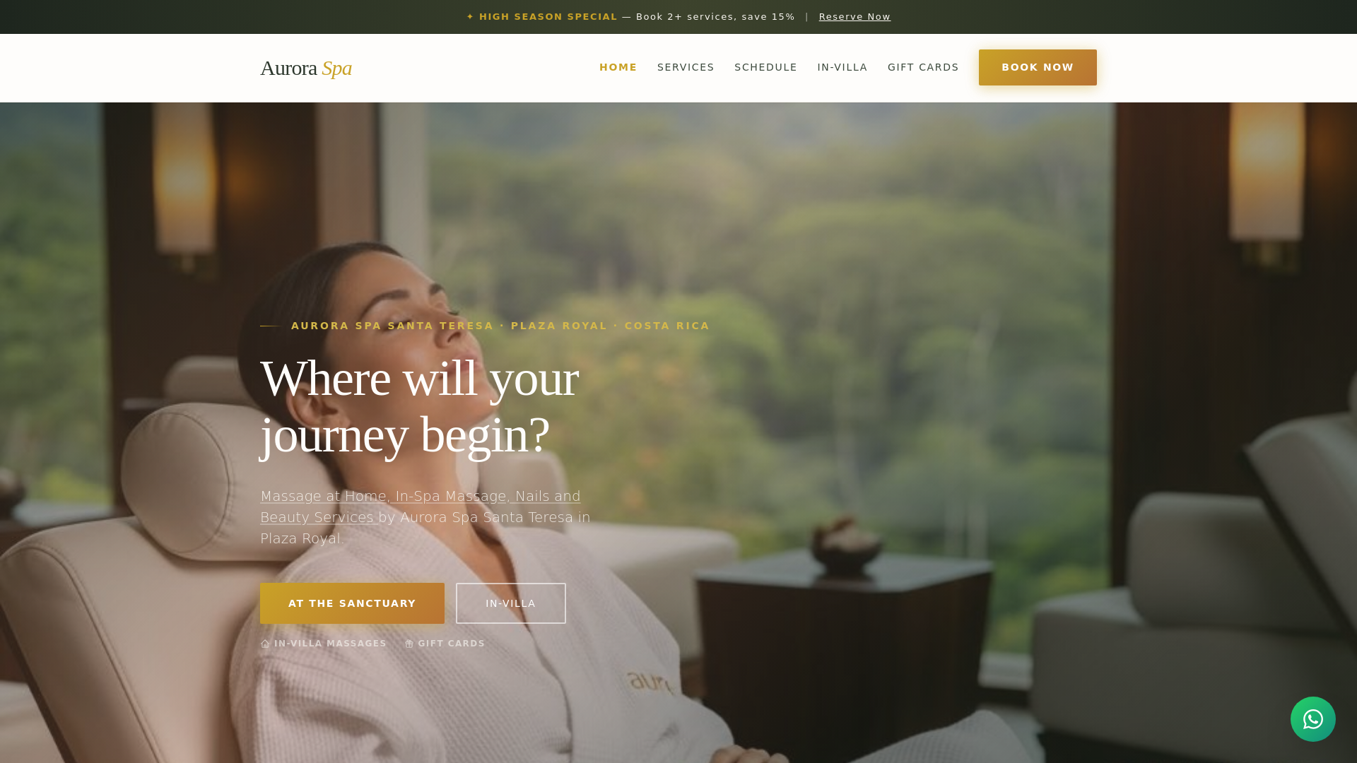website screenshot of https://massagesantateresa.pages.dev/