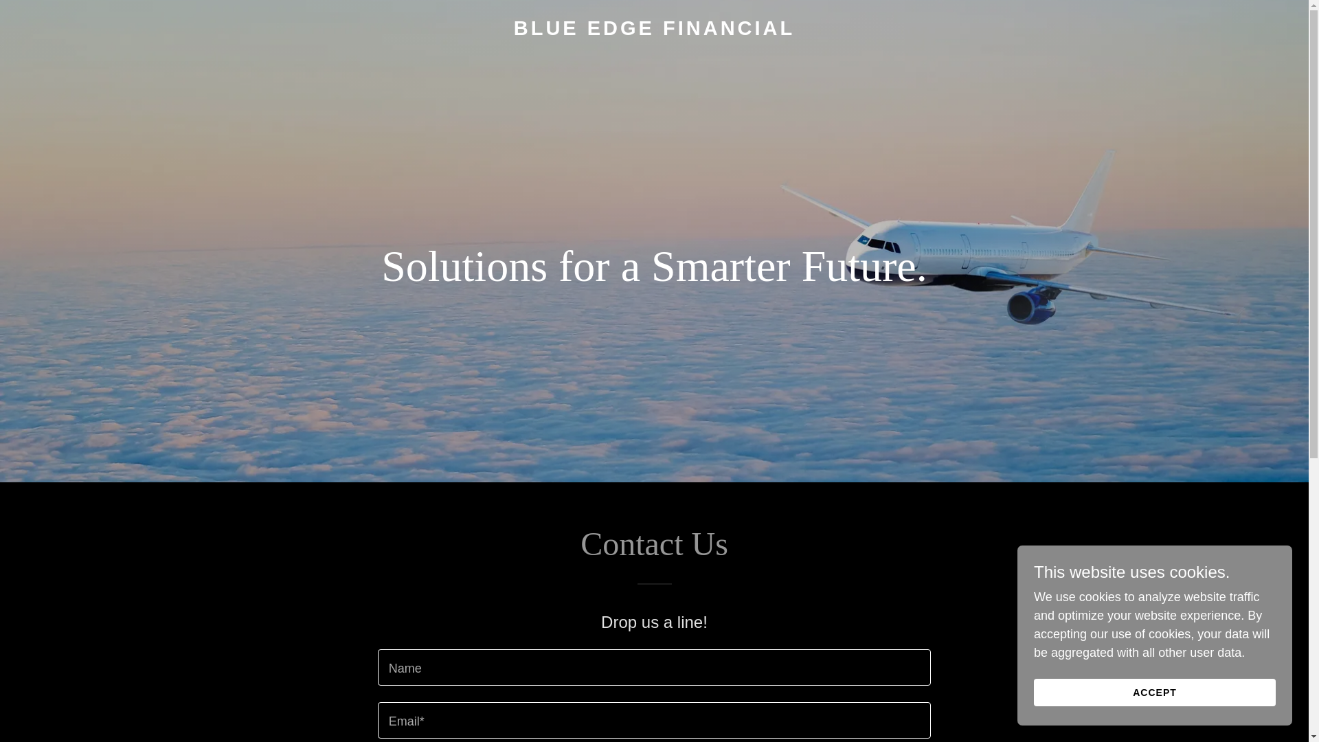 website screenshot of https://blueedgefinancial.io/