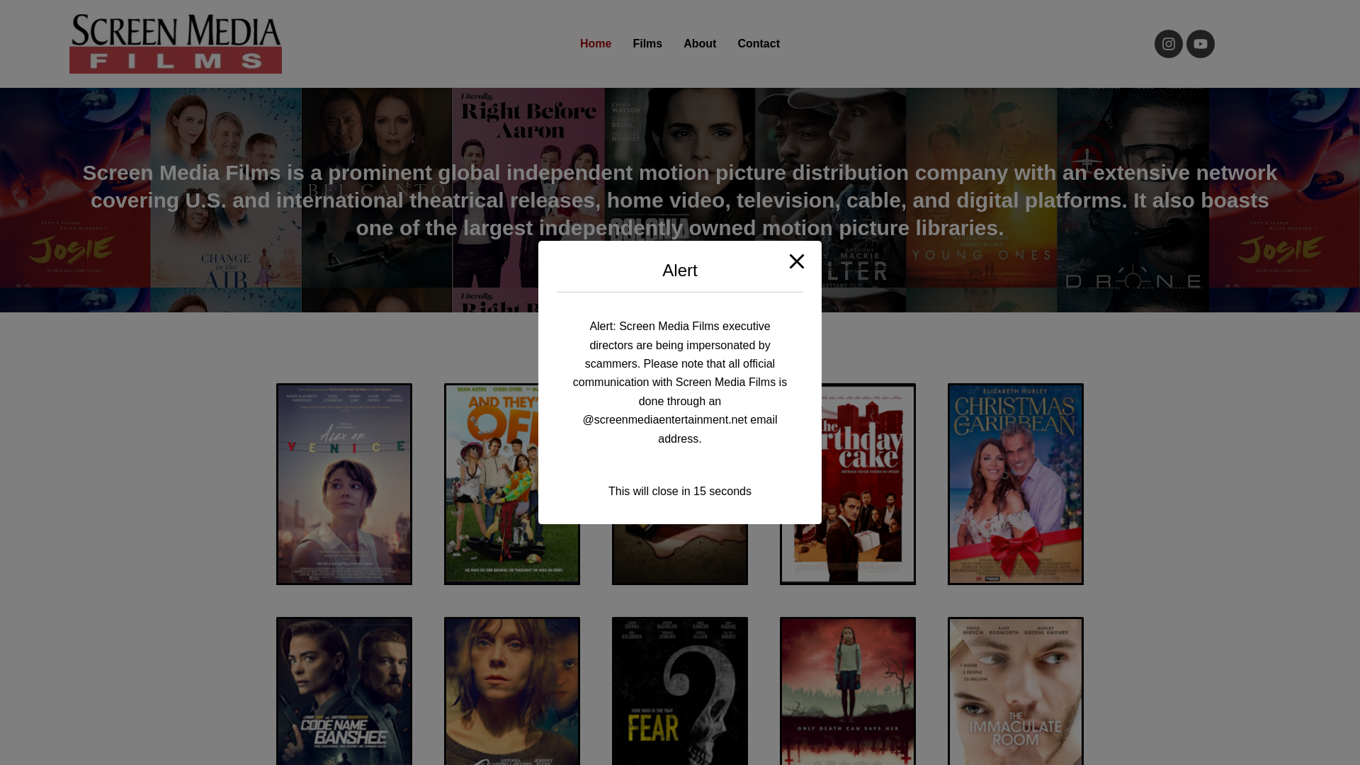 website screenshot of https://screenmediaentertainment.net