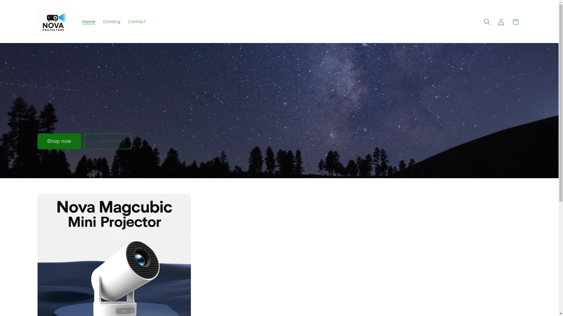 website screenshot of https://novaprojectors.org/