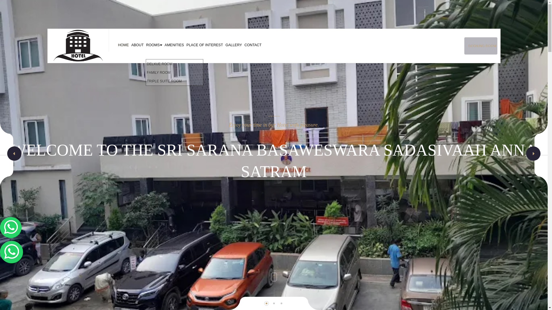 website screenshot of https://srisaranabasaweswarasadasivaahannasatram.in/