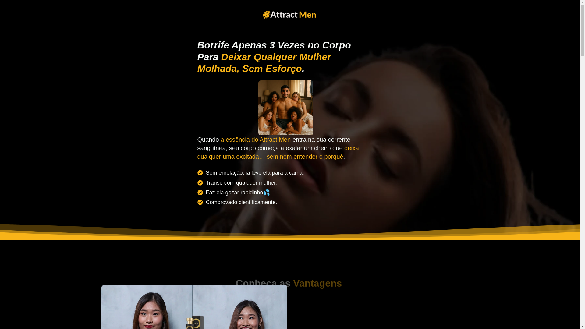 website screenshot of https://attractmen.online/