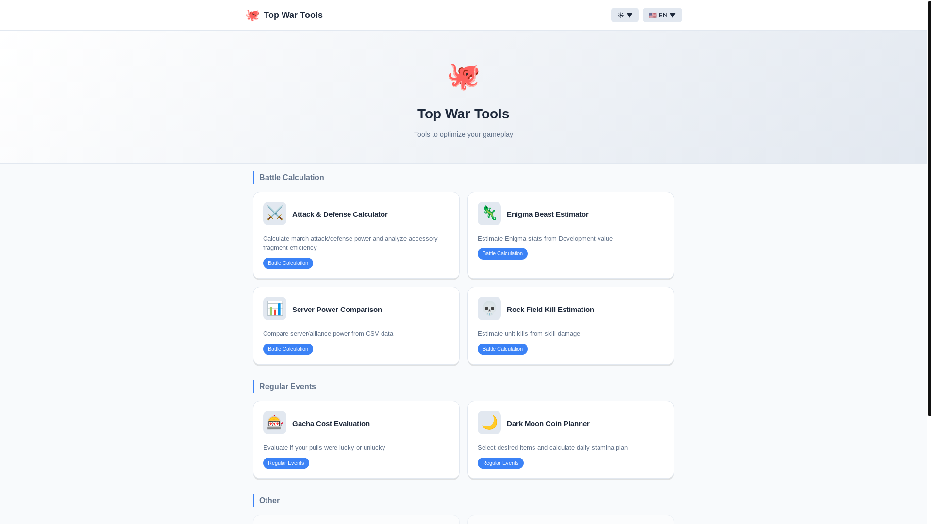 website screenshot of https://topwartools.pages.dev/