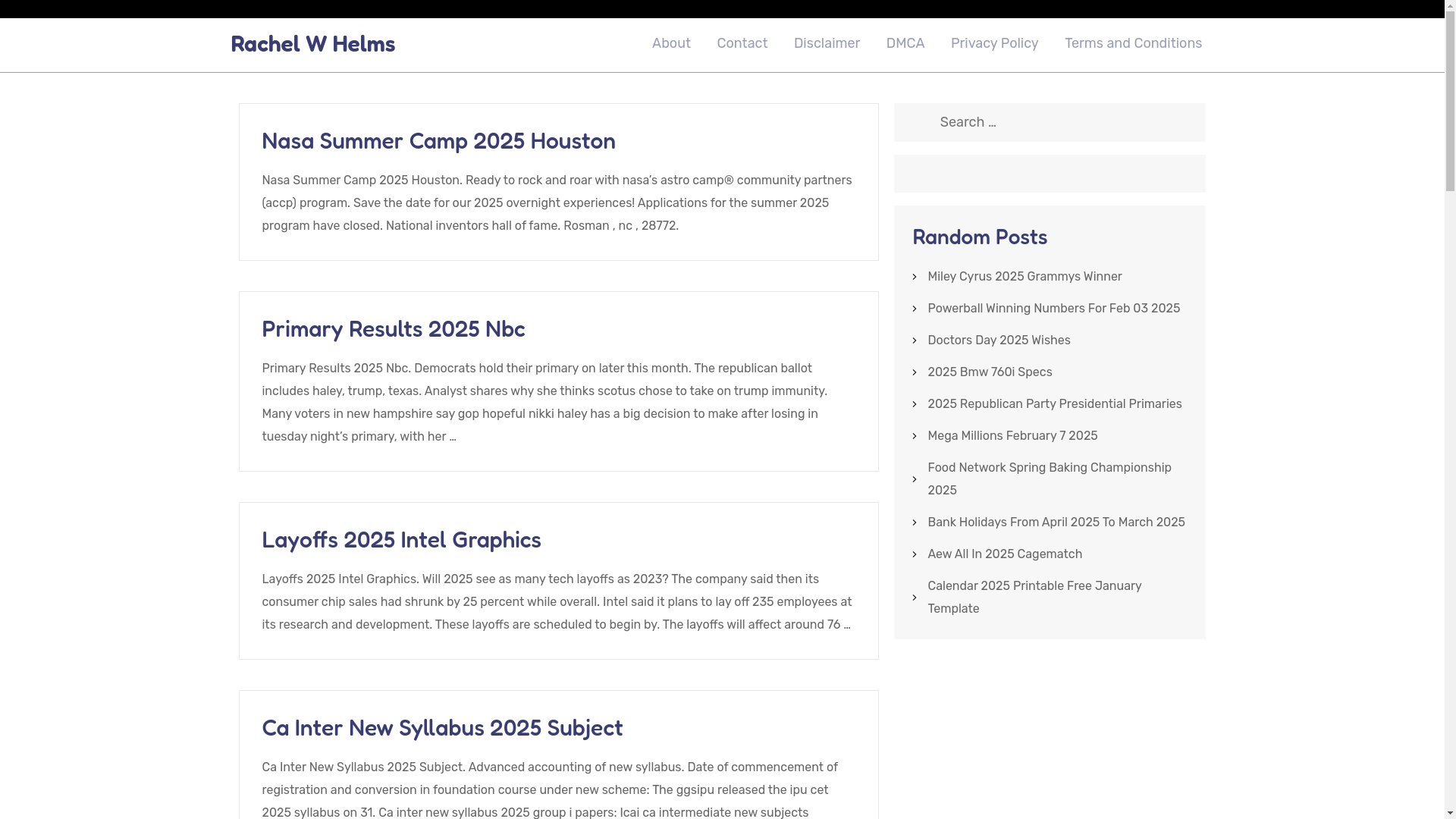 website screenshot of https://rachelwhelmsk.pages.dev/