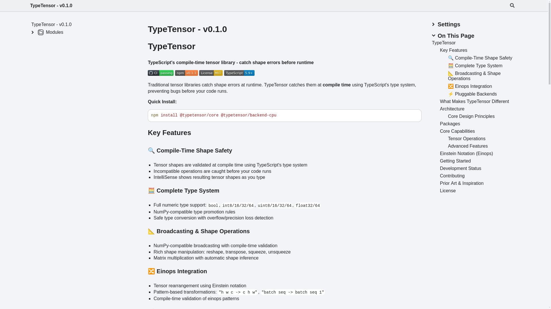 website screenshot of https://typetensor.pages.dev/