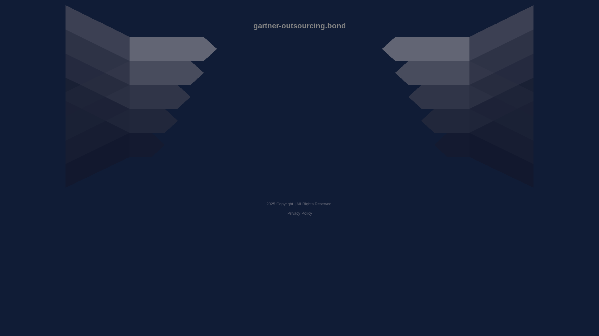 website screenshot of https://gartner-outsourcing.bond/