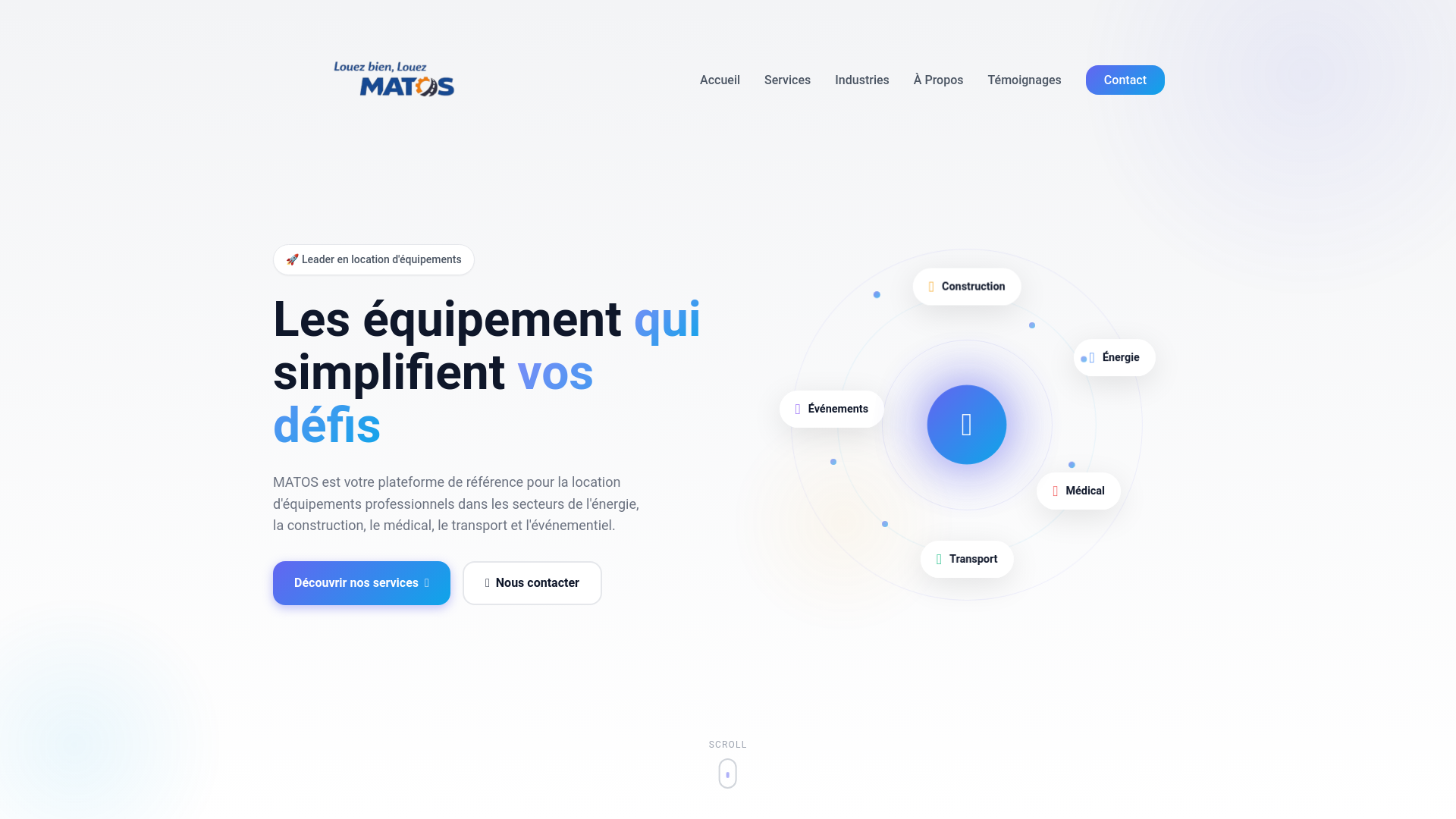 website screenshot of https://matosrdc.com/