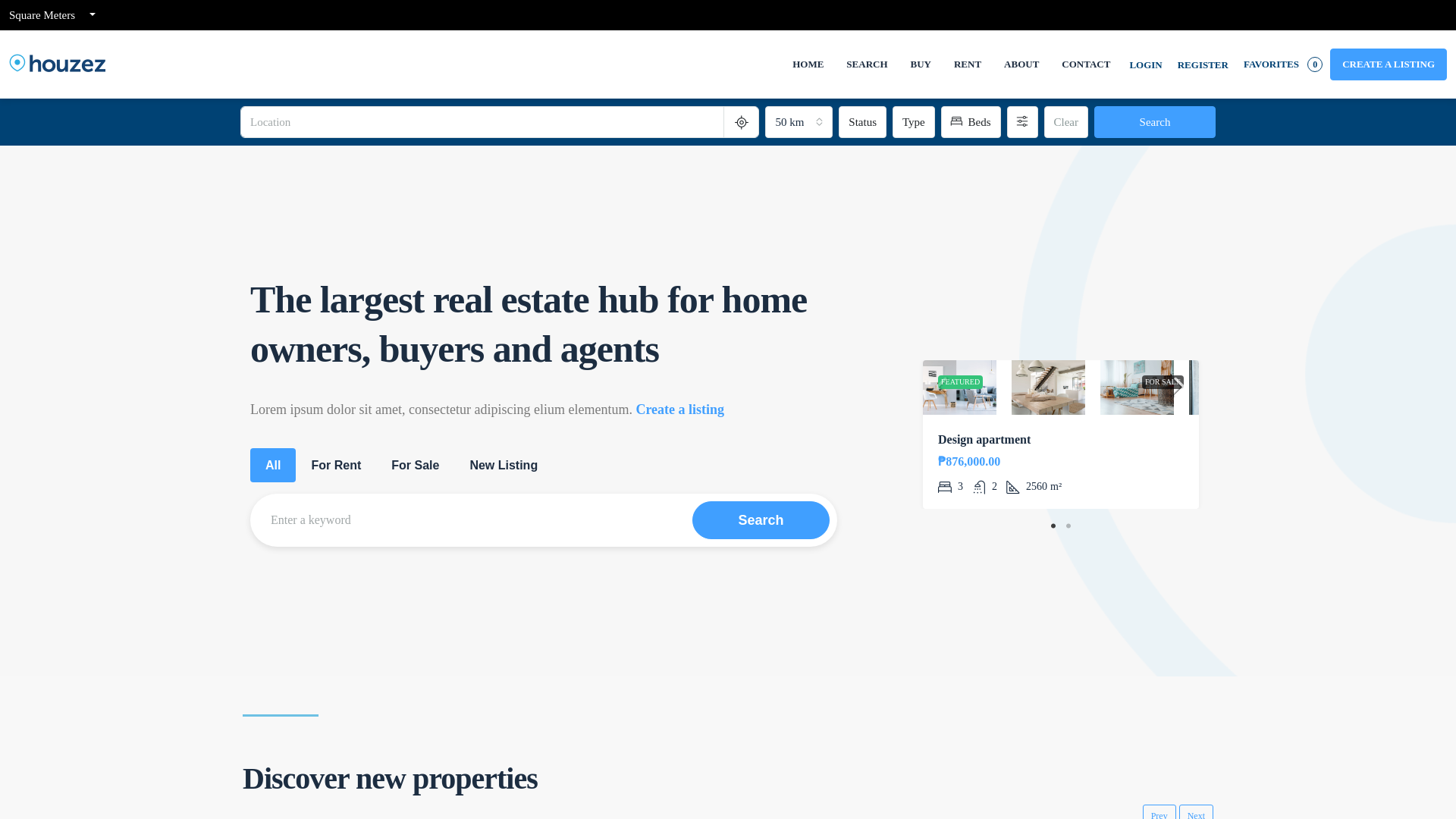 website screenshot of https://manilalistinghub.com