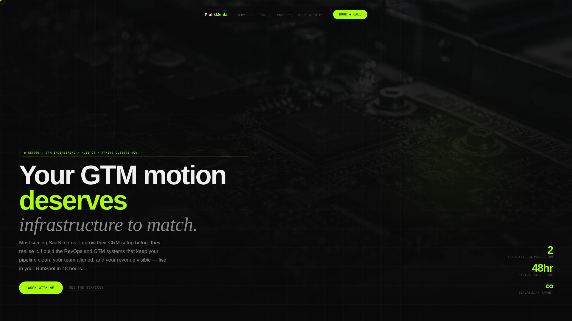 website screenshot of https://pratikmehta.pages.dev/